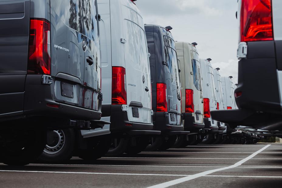 New Mercedes-Benz Sprinter commercial van lineup for Schaumburg, Illinois businesses