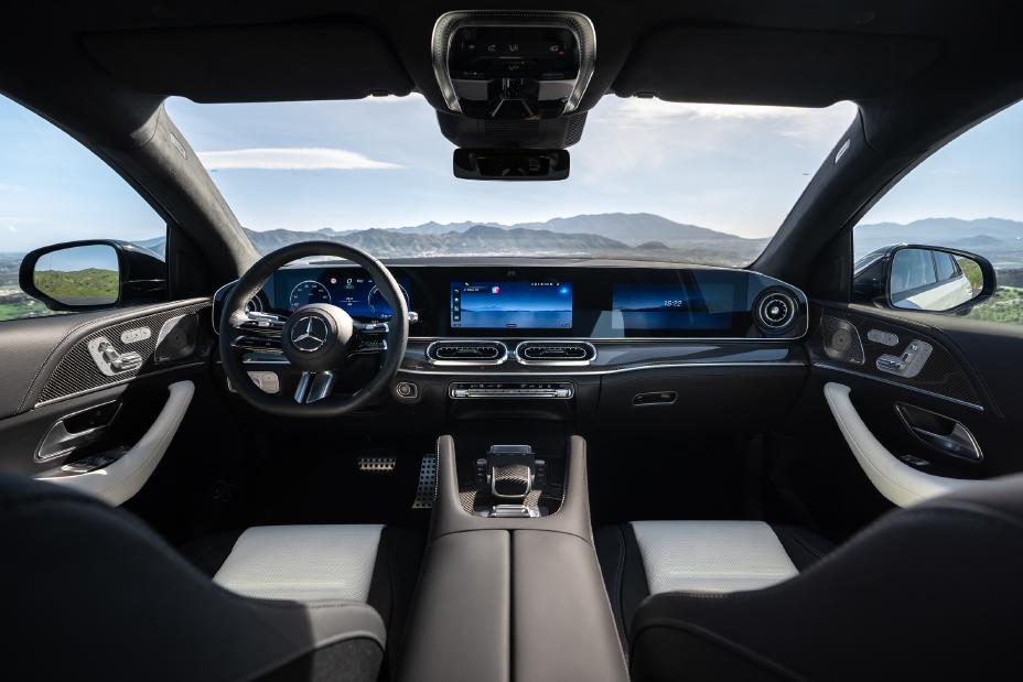Mercedes GLE Coupe interior with MBUX displays